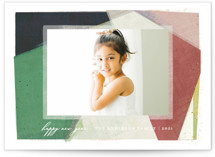 Color Collage New Year Photo Cards