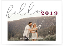 Hello Cheers New Year Photo Cards