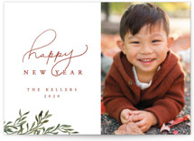 Botanical New Years Card New Year Photo Cards