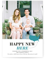 Happy New Here New Year Photo Cards