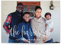 Whimsy Family New Year Photo Cards