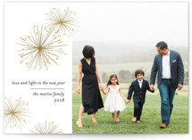 Sparkler New Year Photo Cards