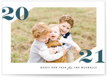 Cornered New Year Photo Cards