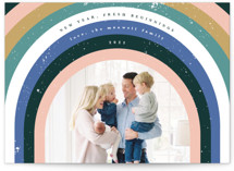 Fresh Beginnings Rainbow New Year Photo Cards