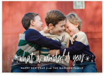 Wonderful Year New Year Photo Cards