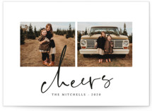 Simple Cheers New Year Photo Cards