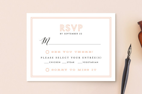 Heartbeat RSVP Postcards