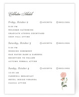 botanical cameo Multi-Event RSVP Cards
