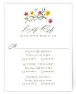 Wildflower wreath Multi-Event RSVP Cards