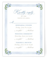 Pillowy border Multi-Event RSVP Cards
