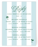 Island Palm Multi-Event RSVP Cards