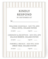 Classic Stripe Multi-Event RSVP Cards