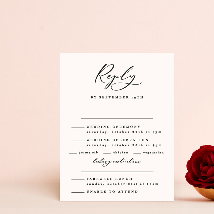 Eternal MultiEvent RSVP Cards by Carly Reed Walker Minted