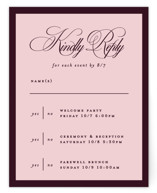 sophisticate Multi-Event RSVP Cards