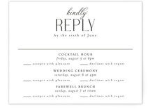 Bold Elegance Multi-Event RSVP Cards