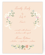 spring draped garland RSVP Cards