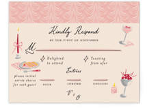 Velvet Cherry RSVP Cards