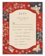 Japanese Textile RSVP Cards