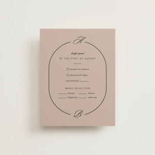 Initials Circle Arch RSVP Cards