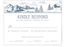 Aspen Toile RSVP Cards