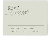 Scripted Initials RSVP Cards
