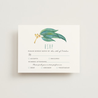 Eucalyptus Leaves RSVP Cards