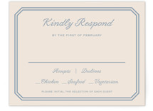 Bevel Monogram RSVP Cards