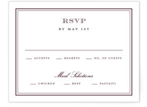 Engraved names RSVP Cards