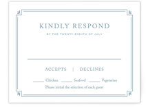 Fleur Corner RSVP Cards