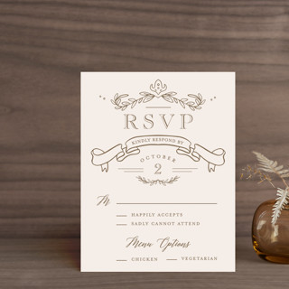 Classic Crest RSVP Cards