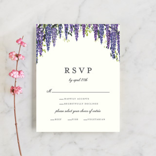 Wisteria Blooms RSVP Cards