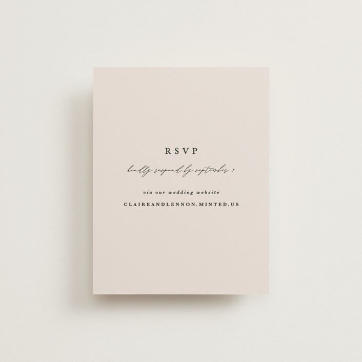 Tuscan Hill RSVP Online Enclosure Cards by Kate Ahn Minted