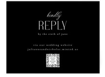 Bold Elegance RSVP Online Enclosure Cards
