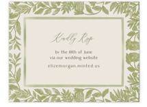 Porcelain Floral RSVP Online Enclosure Cards