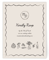 Sketchbook Love RSVP Online Enclosure Cards