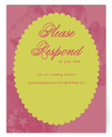 Maximalist Poppies RSVP Online Enclosure Cards