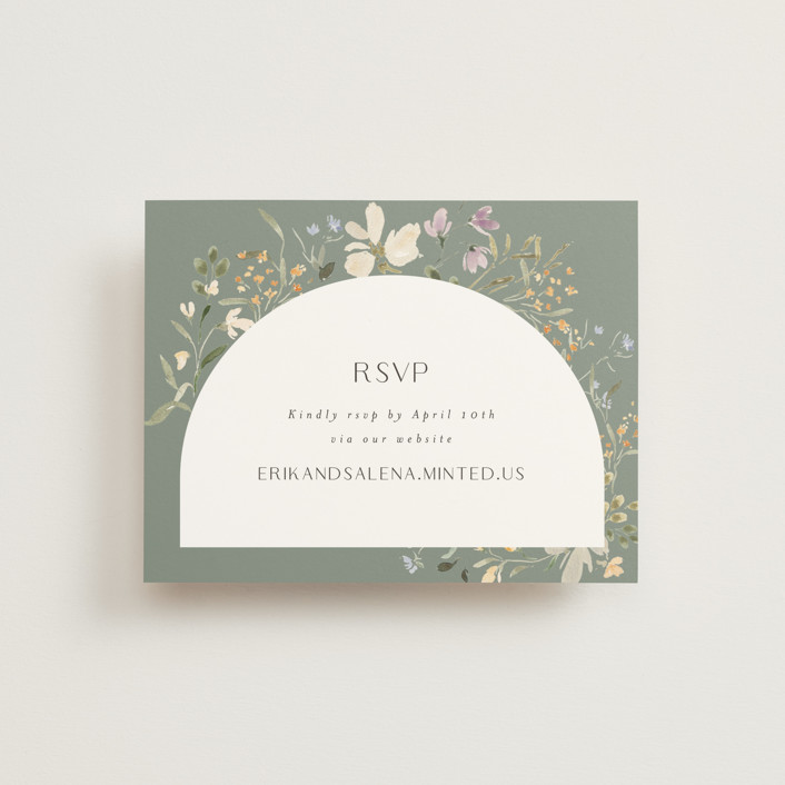 Aster RSVP Online Enclosure Cards by Itsy Belle Studio Minted