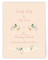 spring draped garland RSVP Online Enclosure Cards