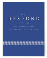two toned RSVP Online Enclosure Cards
