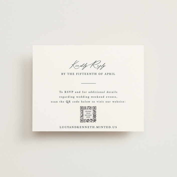 Mountainview RSVP Online Enclosure Cards by Sarah Brown Minted