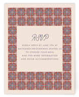 Block Print Tile RSVP Online Enclosure Cards