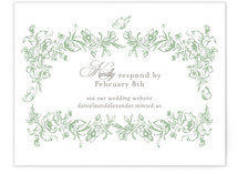 Romantic Garden RSVP Online Enclosure Cards