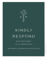 Pair of Calla Lilies RSVP Online Enclosure Cards