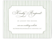 Greenery crest RSVP Online Enclosure Cards