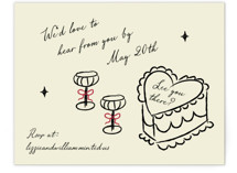 Vintage Lovers RSVP Online Enclosure Cards