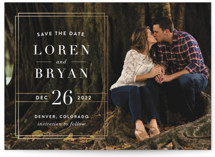Modern Elegance Retired Save The Date Cards