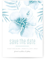 Tropical Hibiscus Retired Save The Date Cards