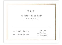 Timeless Together Foil-Pressed RSVP Cards