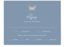 meet me in the garden Foil-Pressed RSVP Cards