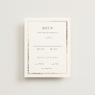 Inlay Foil-Pressed RSVP Cards